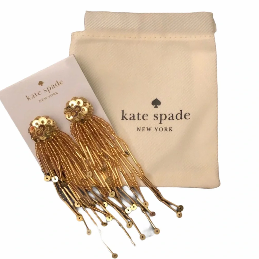 🆕 kate spade ♠️ Glitzville Beaded Tassel Earrings